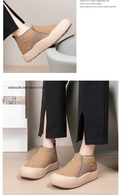 Winter Women's Boots Warm Plush New Platform Snow Boots Anti Slip Waterproof Comfort Lightweight Indoor Casual Warm Cotton Shoes