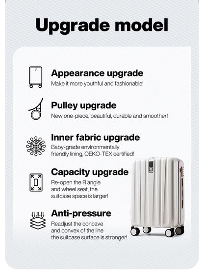 Best Spinner Luggage Suitcase PC Trolley Case Travel Bag Rolling Wheel Carry-On Boarding Men Women Luggage Trip Journey H80002