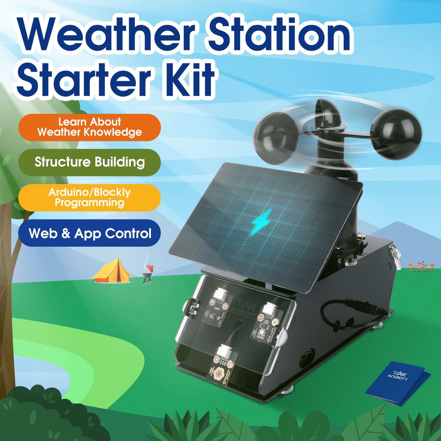 KUONGSHUN Age 8+ Educational kit Smart Solar Tracker System Tracking Starter Kit For Arduino STEM