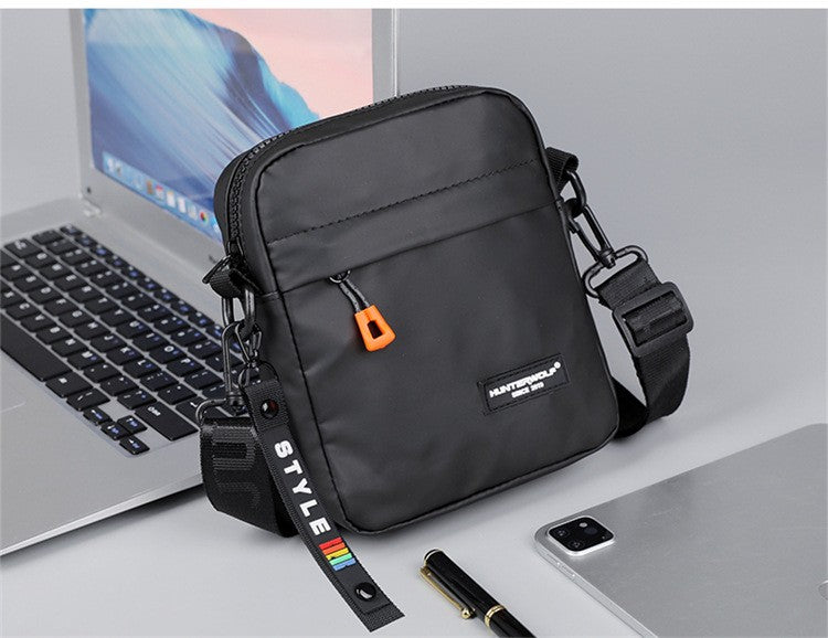 Simple Mini Men Crossbody Bag For Phone Side Bag Casual Waterproof PU Leather Shoulder Bag Business Small Messenger Sling Bags