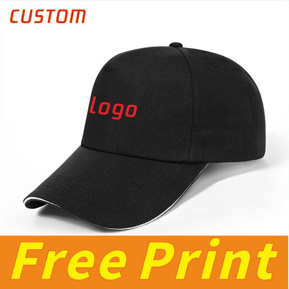Chapéu Clássico de Língua de Pato Chapéu de Tênis Chapéu de Sol Logotipo com Impressão Personalizada Ícone Bordado Personalizado