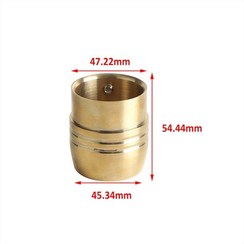 Universal 1-3/4" or 1.75" 2" 2.25" 2.5" Brass Exhaust Tips For Harley Chopper Bobber Sportster 883 1200 Muffler Pipe Plug Tube
