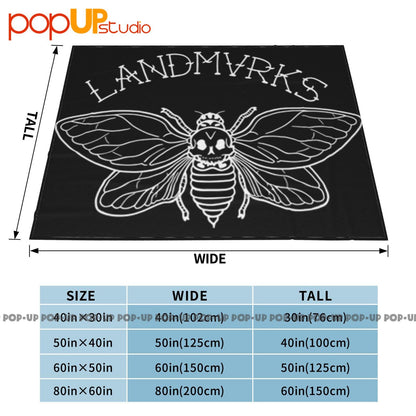 Landmvrks Metal Band Deathmoth Cobertor Ultra Macio Acolchoado Capa de Sofá de Inverno Coberturas de Cama