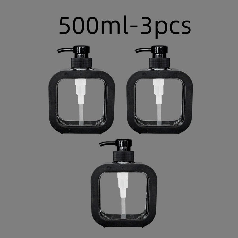 300/500ml Bathroom Soap Dispensers Refillable Lotion Shampoo Shower Gel Holder Portable Travel Dispenser Empty Bath Pump Bottle