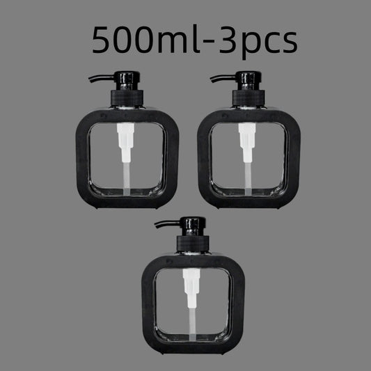 300/500ml Bathroom Soap Dispensers Refillable Lotion Shampoo Shower Gel Holder Portable Travel Dispenser Empty Bath Pump Bottle