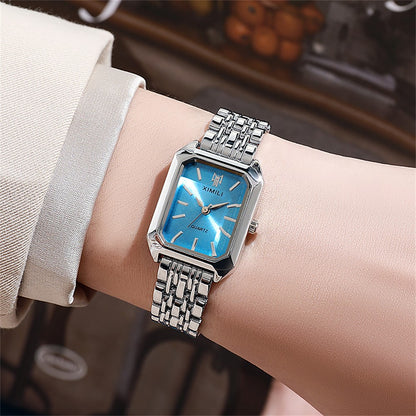 Ladies Watch Luxury Gold Square Simple Luxury Quartz Watch Fashion Stainless Steel Women's Business Clock Dress Gift Watches