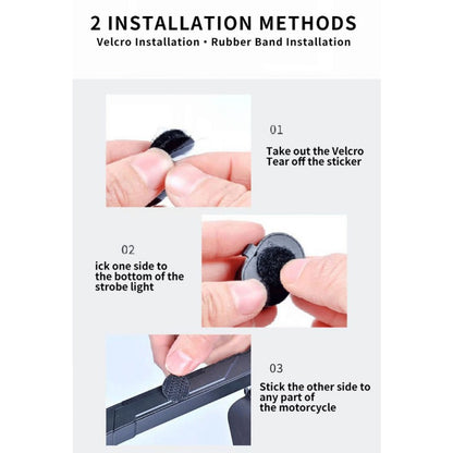 2/4/6pcs Wireless Remote Control LED Strobe Light for Car Auto Motorcycle Bike Drone Scooter Anti-collision Warning Lamp Flash