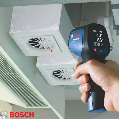 Detector de Temperatura por Infravermelho Bosch GIS500 -30°C~+500°C Termômetro Digital a Laser de Alta Precisão Medição Contínua
