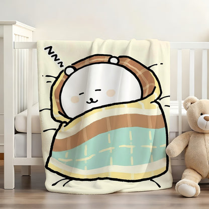 Cartoon cute  Joke Bear Blanket For Sofa Office Bed Plane Travel Sleep Read Relax Camping Soft And Warm