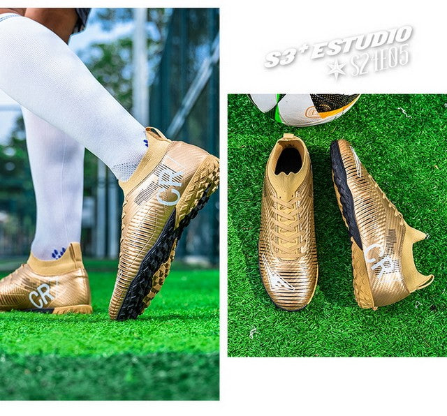 New Men's and Women's Football Cleats Firm Ground Outdoor Professional Football Shoes Lightweight Sports Sneaker Rugby Boots