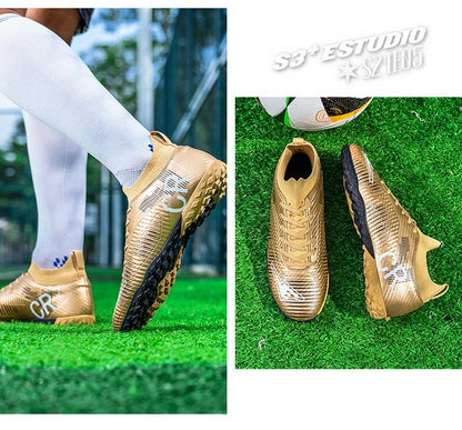 New Men's and Women's Football Cleats Firm Ground Outdoor Professional Football Shoes Lightweight Sports Sneaker Rugby Boots