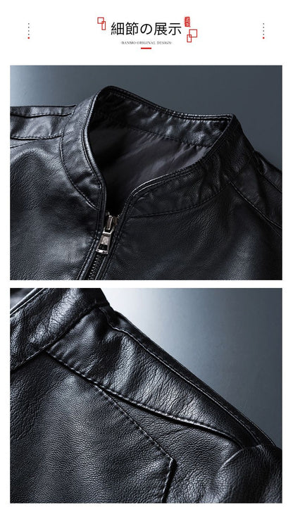 Leather Jacket Men Bomber Retro Fleece Black Motorcycle Jackets Plus Size 6XL 7XL 8XL Coats Flannel Warm Comfort High Quality