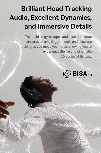 Baseus ANC Wireless Headphone Hi-Res LDAC Headset Bluetooth 5.4 BISA Pro Spatial Audio 50mm Driver Overhead Earphone Bowie 30Max