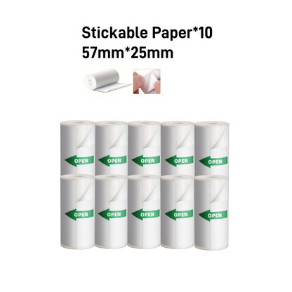 1200mAh Mini Printers Wireless Bluetooth Label Maker Printer 57mm Thermal Stickers Printer For School Home Text Photo Printing