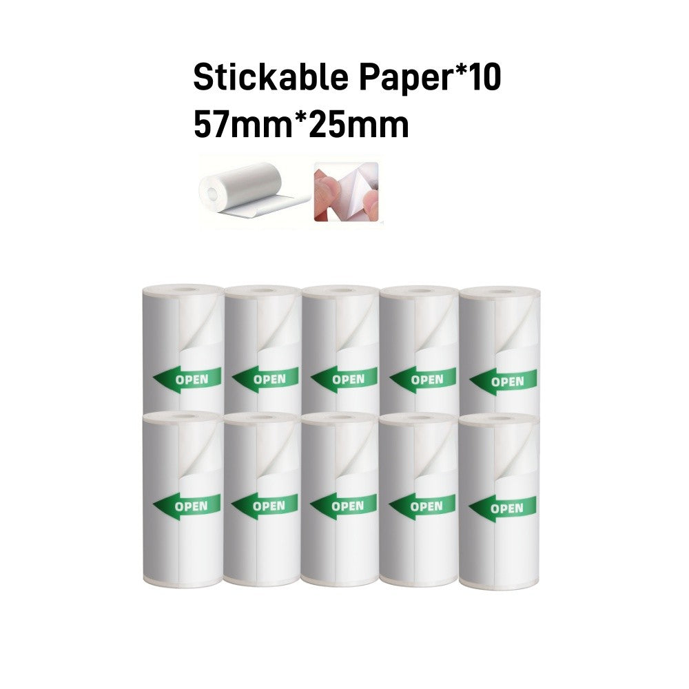 1200mAh Mini Printers Wireless Bluetooth Label Maker Printer 57mm Thermal Stickers Printer For School Home Text Photo Printing