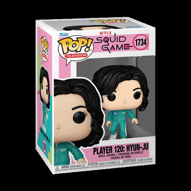 Boneco FUNKO POP Edição Limitada do Jogo da Lula: Jogador 001, Geum-ja, Hyun-ju, Front Man, Jogador 456: Seong Gi-Hun (Chutando Jegi)