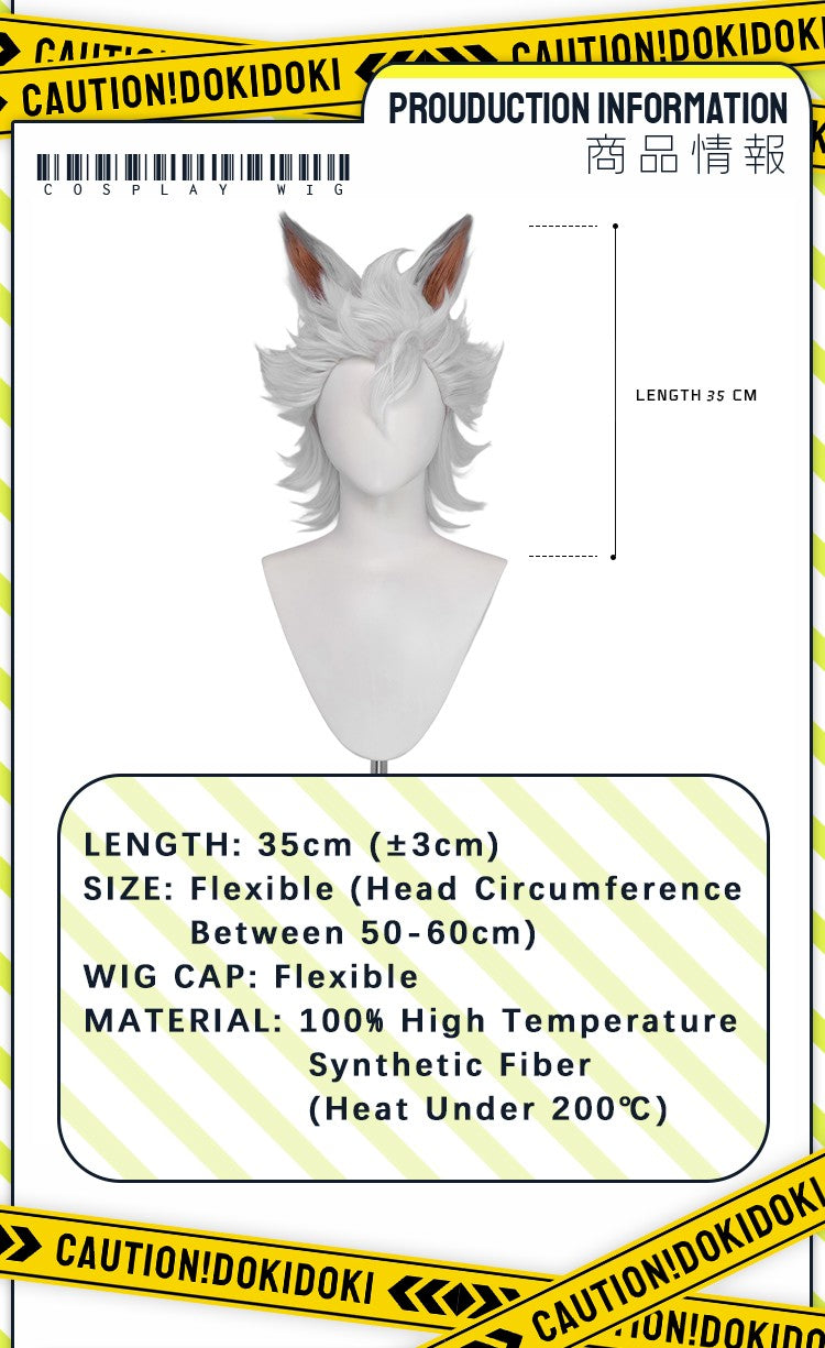 ?Ready for Ship?Idia Malleus Leona Vil Crowley Wig Game Cosplay DokiDoki Men 120cm Long Hair Fiber Idia Halloween  Free Wig Cap