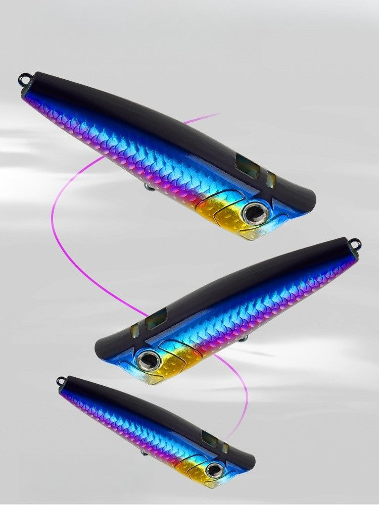 1unid/5unid Poppers Topwater 9g 14.5g 18g Floating Rock pop Iscas Artificiais Rígidas para Pesca de Black Bass, Perca e Lúcio