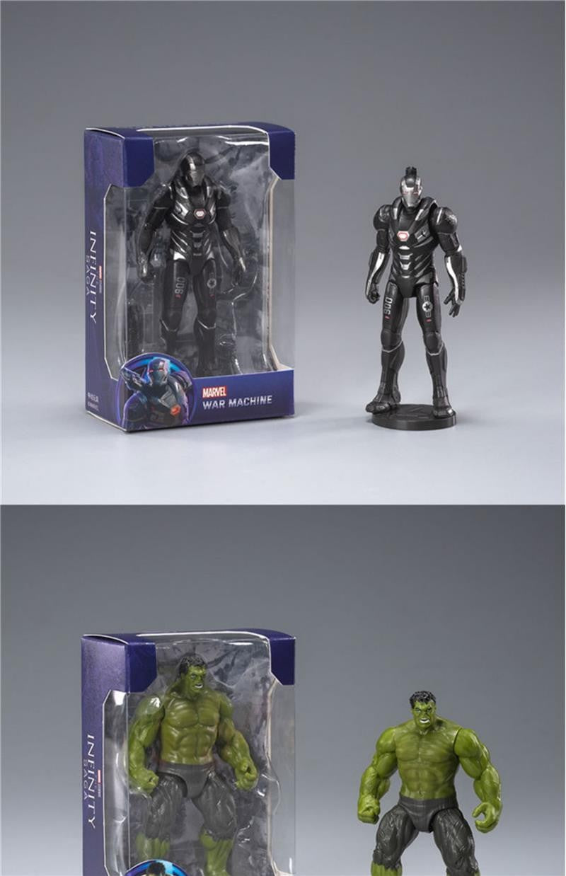 ZD Toys Vingadores Lendas Homem de Ferro Homem Aranha Thor Capitão América Thanos Hulk Máquina de Guerra Bonecos de Ação Presente