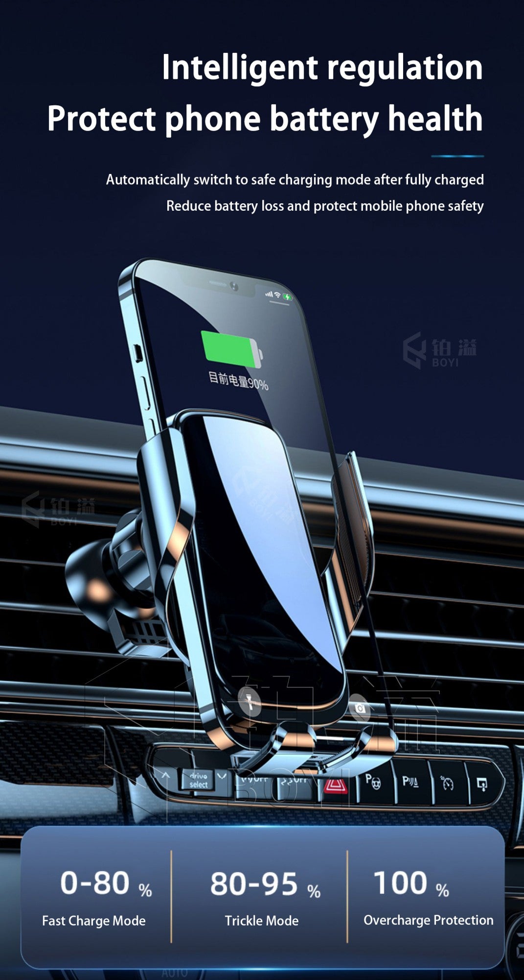 Phone Holde Car For Honda CR-V 2007-2011 Mobile Support Special Fixed Bracket Base Wireless Charging Stand Interior Accessories