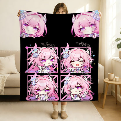 Game Honkai Star Rail Cyrene Blanket Soft and Skin Friendly For Couch Bed Napping Bedspread All Seasons Comforter