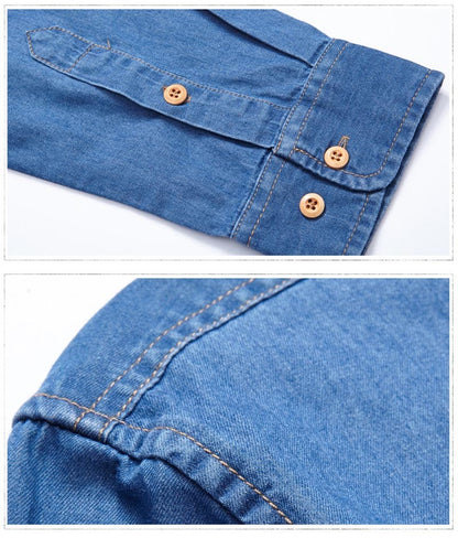 Fashion Brand Winter Jeans Shirt Men Warm Fleece Lined Velvet Denim Shirts Cowboy Coats Outwear Windbreaker Thick Clothing