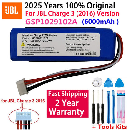 Alto-falante Original Recarregável Para JBL Clip Boombox Pulse Xtreme Flip Charge 1 2 2+ 3 4 5 6 Link 10 20 Plus Bateria