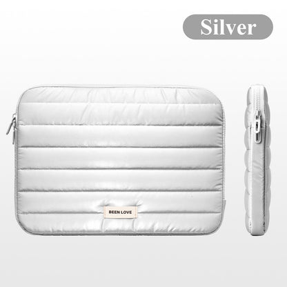 13/14 Inch Puffy Laptop Sleeve Cover Bag For Laptop Cover for MacBook Air iPad Pro Tablet Pouch Bag Fashion Notebook Soft Case