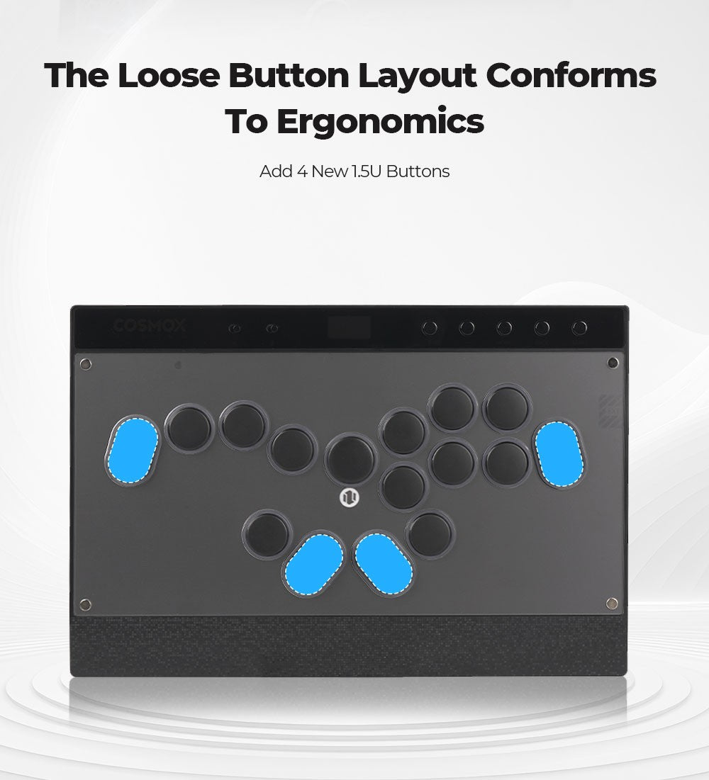Haute42 Magnetic C16-S Joystick Hitbox Leverless Controller Stickless Arcade Stick Keyboard For PC/PS4/PS5/Switch Fight Sticks