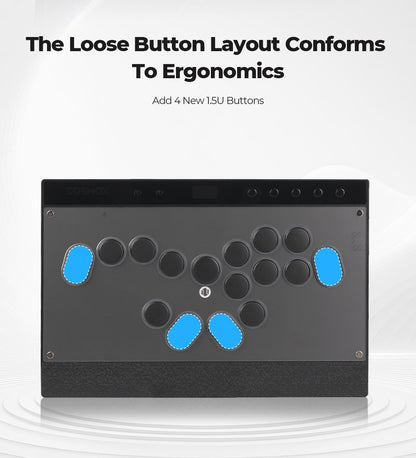Haute42 Magnetic C16-S Joystick Hitbox Leverless Controller Stickless Arcade Stick Keyboard For PC/PS4/PS5/Switch Fight Sticks