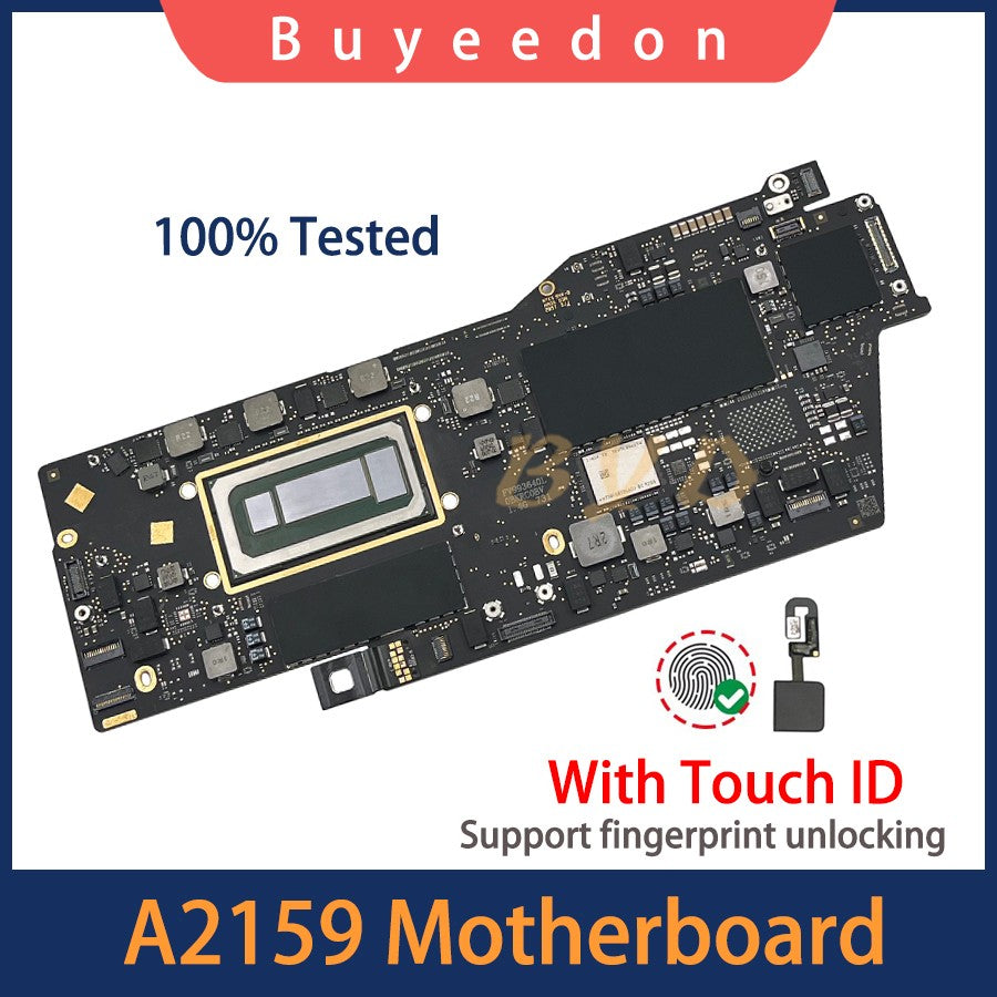 Placa-mãe A2159 testada para MacBook Pro Retina 13" A2159 Logic Board i5 i7 1.4GHz 1.7GHz 8GB 128GB 256GB 820-01598-A Ano 2019
