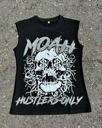 Summer Fashion Men and Women Sleeveless Shirts Harajuku Hip Hop Dragon Pattern Printed T-shirt Gothic American Sports Tank Top