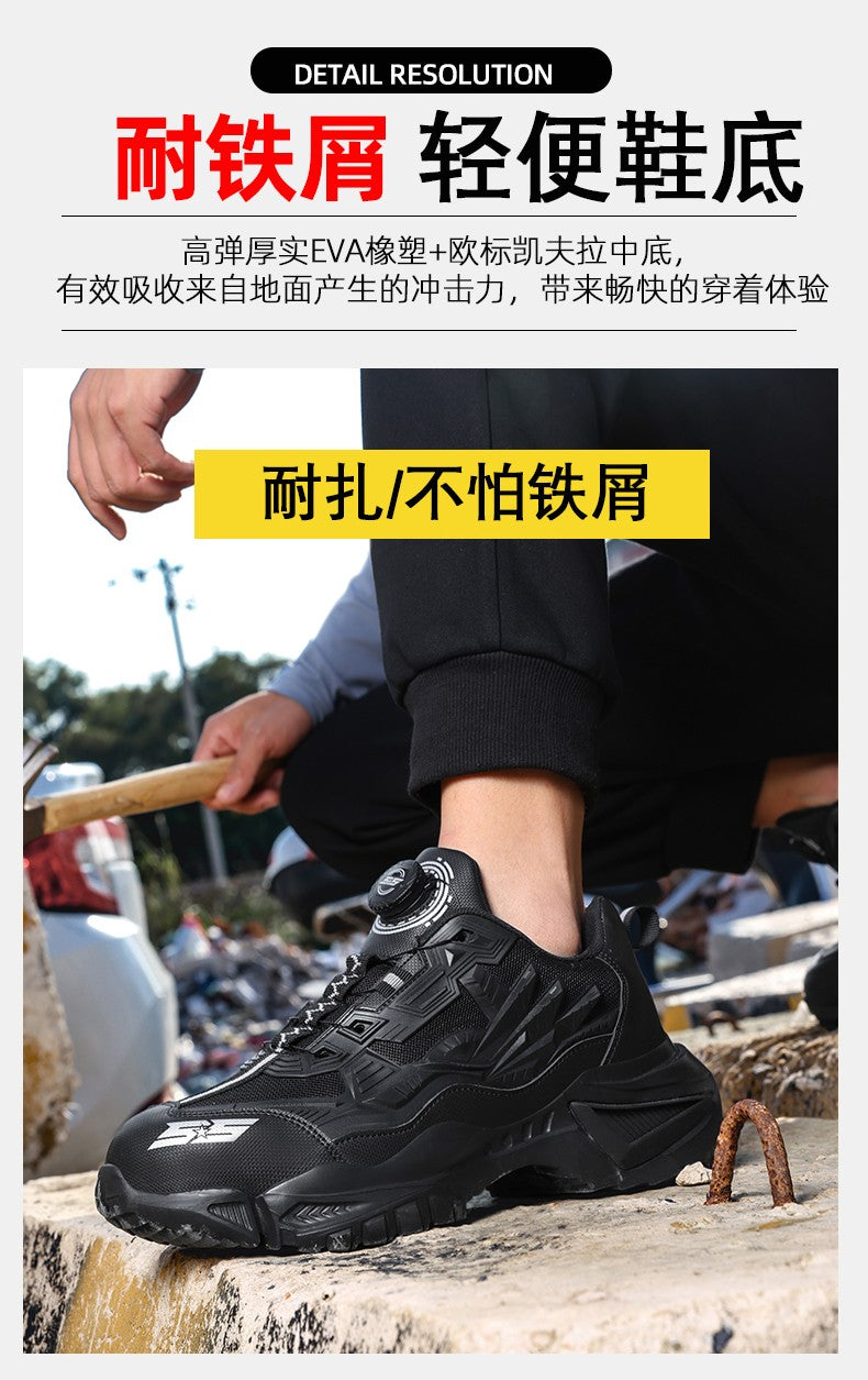 Men's Military Tactical Boots Army Boots Men Side Zipper Military Boots Men Anti-Slip Ankle Boots Work Safety Shoes Hiking Shoe