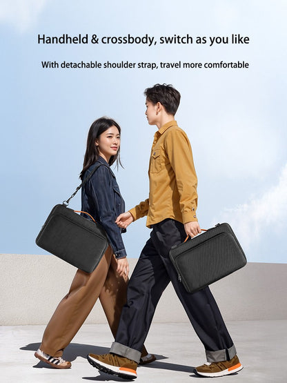 Dormin Shockproof Crossbody Laptop Bag w/Adjustable Strap & Handle for MacBookAir13/MateBook14/Xiaoxin16Pro/Apple/Huawei/Lenovo