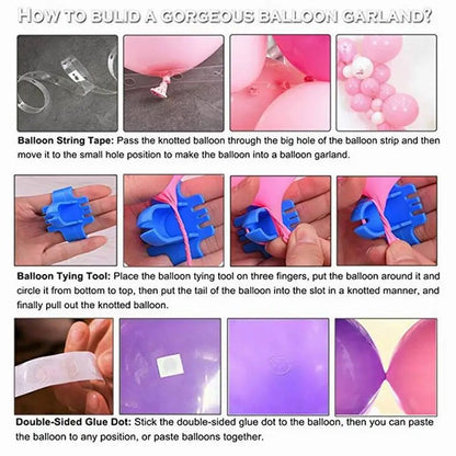 Hibiscus Foil Balloon Set Hot Pink Yellow Purple Hibiscus Balloon Summer Tropical Birthday Hawaii Baby Shower Party Decoration