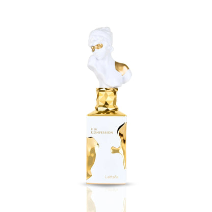 Lattafa Her Confession 3.40 Onças 100ml Perfume - Baunilha, Floral, Âmbar, Almíscar - Eau De Parfum Fragrância Feminina de Longa Duração