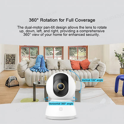 XIAOMI Home Security Intelligent Wifi Camera PTZ 2K,Color Night Vision,Two?Way Audio,AI Human Face Detection,Chinese Version