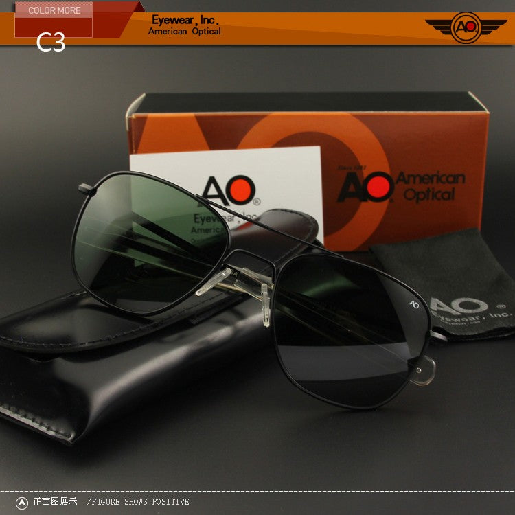 Aviation Sunglasses Men Women Outdoor driving glasses pilot American Army Military Optical AO  SunGlasses glasses Oculos de sol