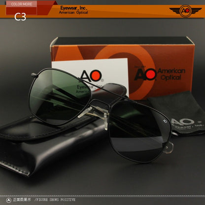 Aviation Sunglasses Men Women Outdoor driving glasses pilot American Army Military Optical AO  SunGlasses glasses Oculos de sol