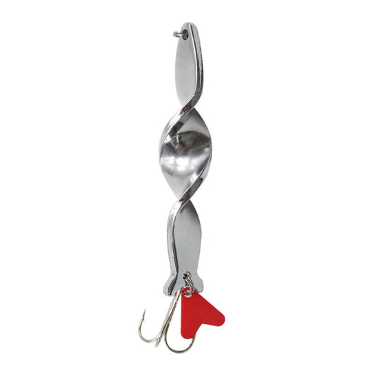 1PC Trolling Spinning Espiral Long Cast Colheres Isca de Pesca Girador 7g10g14g21g28g Parafuso Rotação Jigbait de Metal Lantejoulas de Coração Vermelho