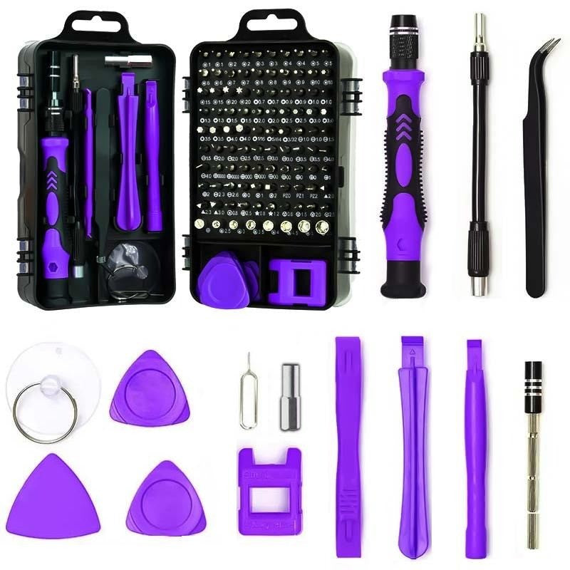 Kit de Chaves de Precisão para PC, 1 Conjunto de 115 em 1 Ferramentas Magnéticas de Reparo Eletrônico com Estojo, Presente de Verão, Conjunto de Chaves de Fend