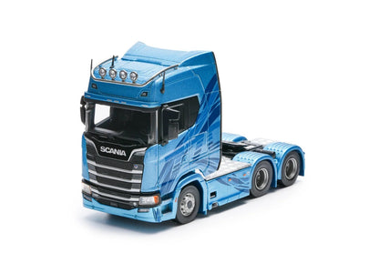 Masdi 1/64 Scania 770S V8 Caminhão Howo HW1006 Militar Verde Liga de Carro Modelo Miniatura Coleção Diecast Enfeite Modelo Hobby Brinquedo
