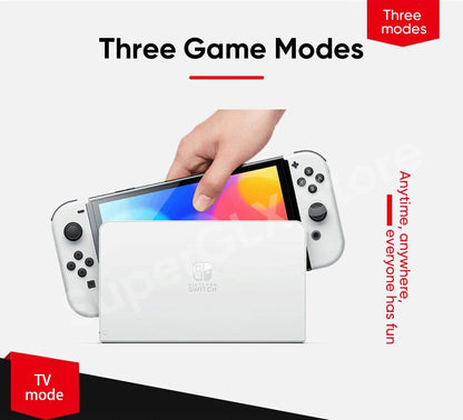 Original Nintendo Switch OLED Model White set Vivid 7” OLED screen 64 GB internal storage Wide adjustable stand