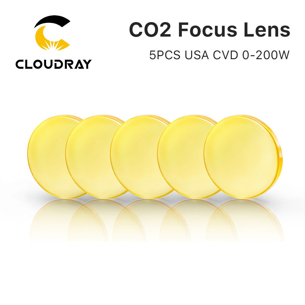 Cloudray 1/5 PEÇAS Lente de Foco CVD ZnSe EUA DIA 12/18/20mm para Máquina de Gravação a Laser CO2 de 0-200W