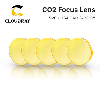 Cloudray 1/5 PEÇAS Lente de Foco CVD ZnSe EUA DIA 12/18/20mm para Máquina de Gravação a Laser CO2 de 0-200W