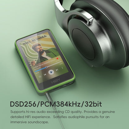 Reprodutor de Áudio HiBy R1 HiFi MP3 USB DAC WiFi Bluetooth 5.1 DSD256 PCM384kHz/32bit X1600E CS43131 MSEB Rádio Web Saída 3.5mm