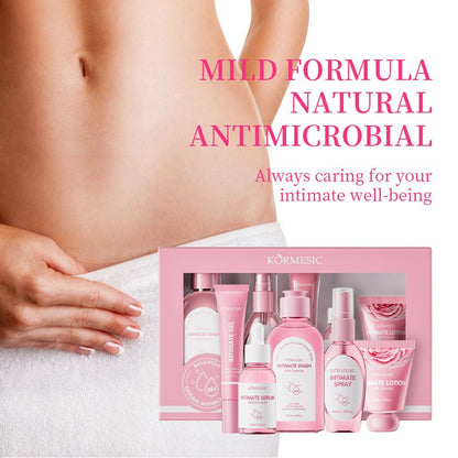 5 unidades/conjunto KORMESIC Kit de cuidados íntimos femininos diário, rotina de pele, lavagem de beleza, banho, clareamento, delicado, suave