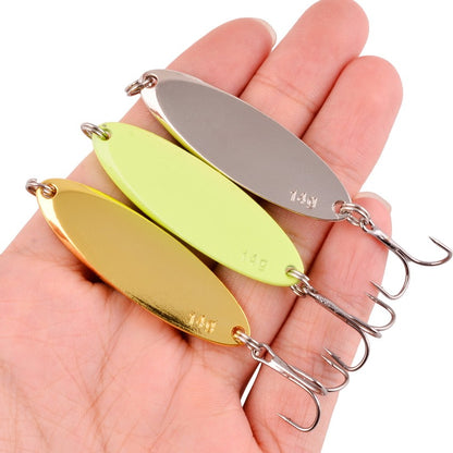 1PCS 3g-28g Metal Spinner Spoon Trout Fishing Lure Hard Bait Sequins Noise Paillette Artificial Bait Small Hard Sequins Spinner