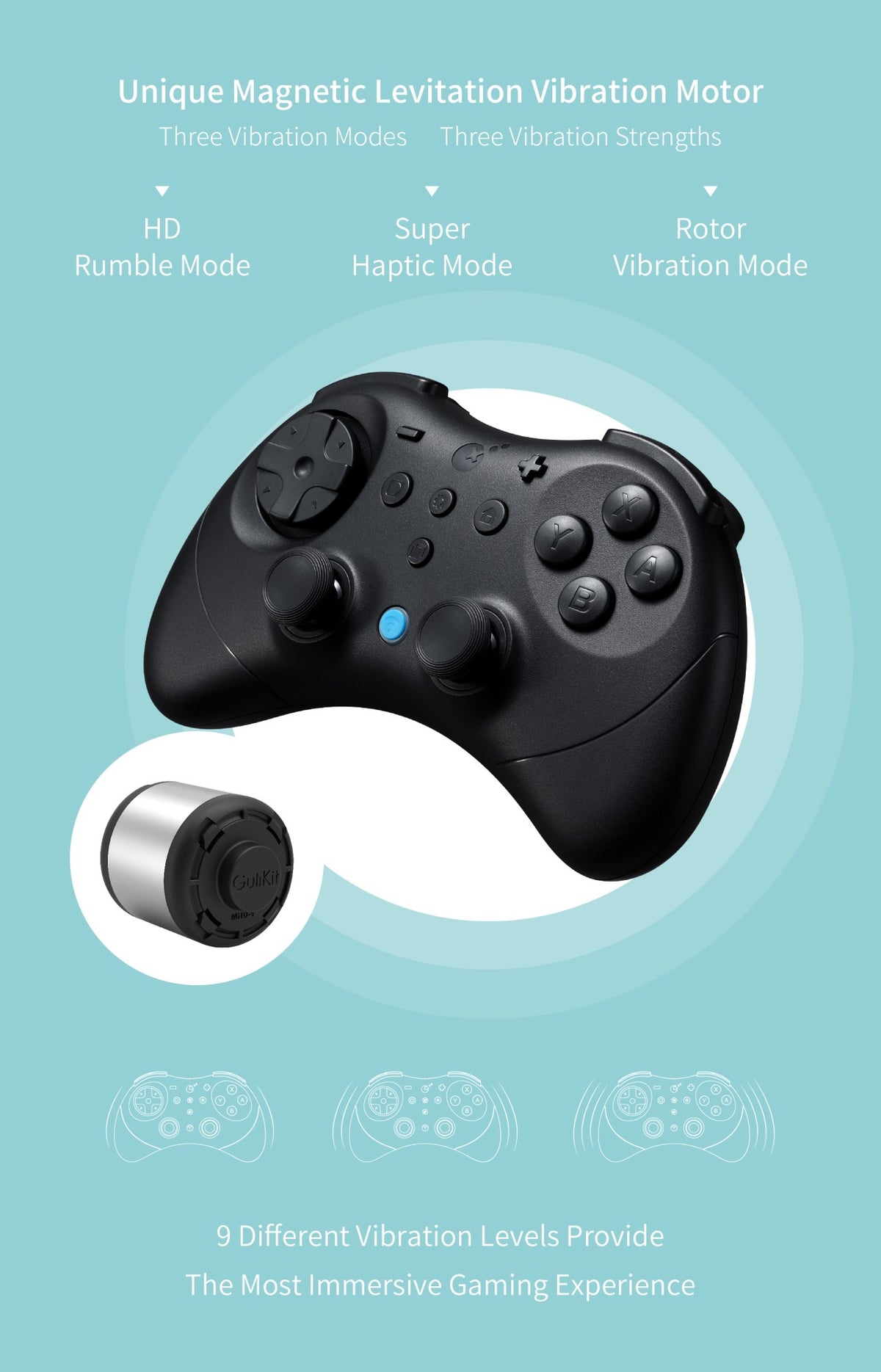 GuliKit NS59 Elves 2 Pro Wireless Gaming Controller with Hall Joystick for Nintendo Switch 1/2/ Android/PC/IOS/Windows Gamepad