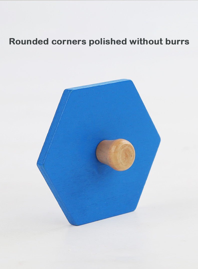 Brinquedos de quebra-cabeça Montessori para bebês de madeira, de encaixe de formas e cores, tábua de raspar à mão, brinquedos cognitivos geométricos de educação infantil